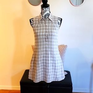 Emerald sundae beige gingham sz caual dress